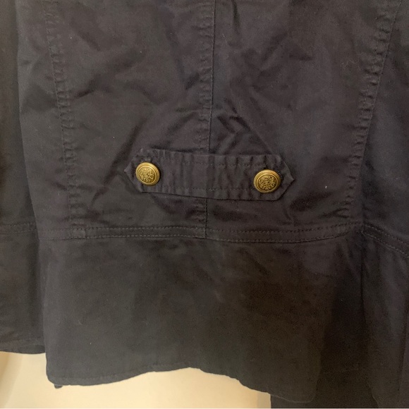 Navy DressBarn zip up jacket - Picture 3 of 7